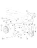 Part Location Diagram of 634-04277A MTD Wheel Assembly, 11.0 x 4.0 x 5.0